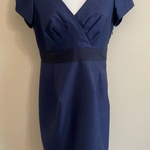 Boden navy dress - U.S. Size 6 - Wool and Silk - Model: Ruth Jersey